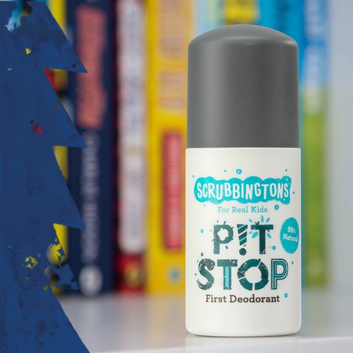 โรลออนระงับกลิ่นกายสำหรับเด็ก Scrubbingtons For Real Kids First Deodorant - Pit Stop