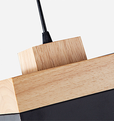 โคมไฟแขวนเพดานไม้เนื้อแข็งโมเดิร์นหัวเดี่ยว [DD-0607]