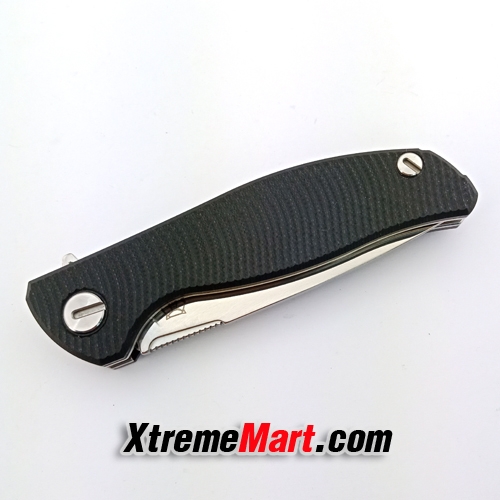มีดพับ Shirogorov Cronidur30 EVO Stainless Steel Survival Folding Knife (ใบเงิน ด้ามดำลาย)