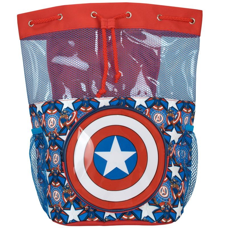 กระเป๋าสะพายเป้กันน้ำ Character UK Captain America Swim Bags for Kids