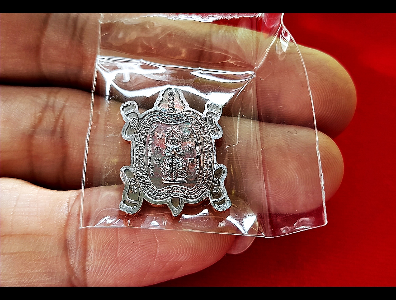 เหรียญสมเด็จองค์ปฐม ประทับ พญาเต่ามังกร หลัง ท้าวเวสสุวรรณ เนื้อทองแดง ผิวรุ้ง ปี2564 #รับประกันแท้ - หลวงพ่อเล็ก วัดท่าขนุน