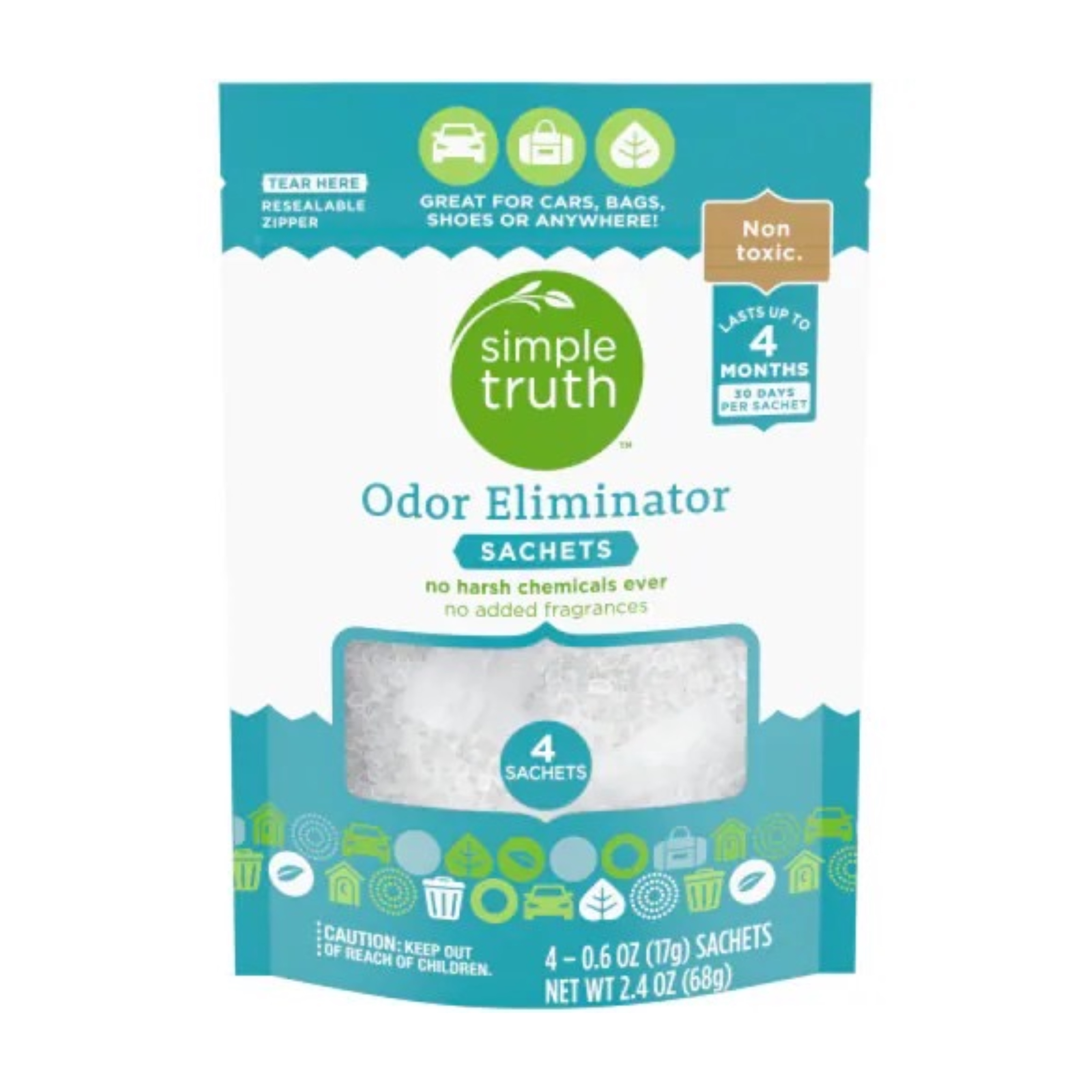 ถุงกำจัดกลิ่นไม่พึงประสงค์ Simple Truth Odor Eliminator Sachets