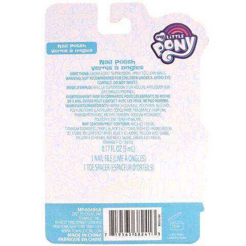 ชุดอุปกรณ์ดูแลเล็บและยาทาเล็บปลอดสารพิษ Townleygirl Nail Polish Kit (My Little Pony)