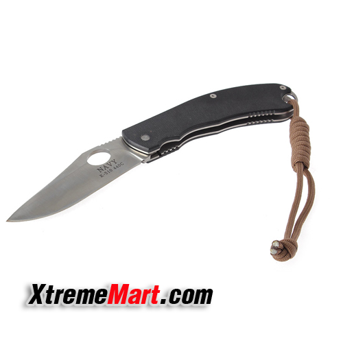 มีดพับ NAVY รุ่น K510 Stainless Steel Liner lock Folding Knife (ด้ามดำ)