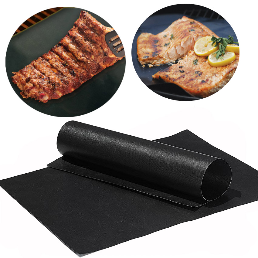 Elit Grill Mat เตาย่างบาร์บีคิว เสื่อย่างเทฟล่อน - สีดำ