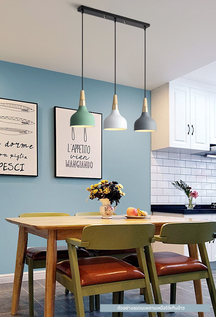 โคมไฟแขวนเพดานหัวจุกไม้ตัดลายสีโรสโกลสไตล์นอร์ดิก [DD-005]