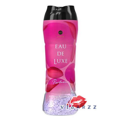 (Eau De Luxe Blooming) P&G Lenor Eau De Luxe Aroma Jewel Perfume Series 520mL # Blooming Passion Bijou (ขวดสีชมพูเข้ม) กลิ่นดอกไม้และผลไม้ เม็ดน้ำหอม สำหรับซักผ้า ลดกลิ่นอับ ให้ผ้าหอมยาวนาน