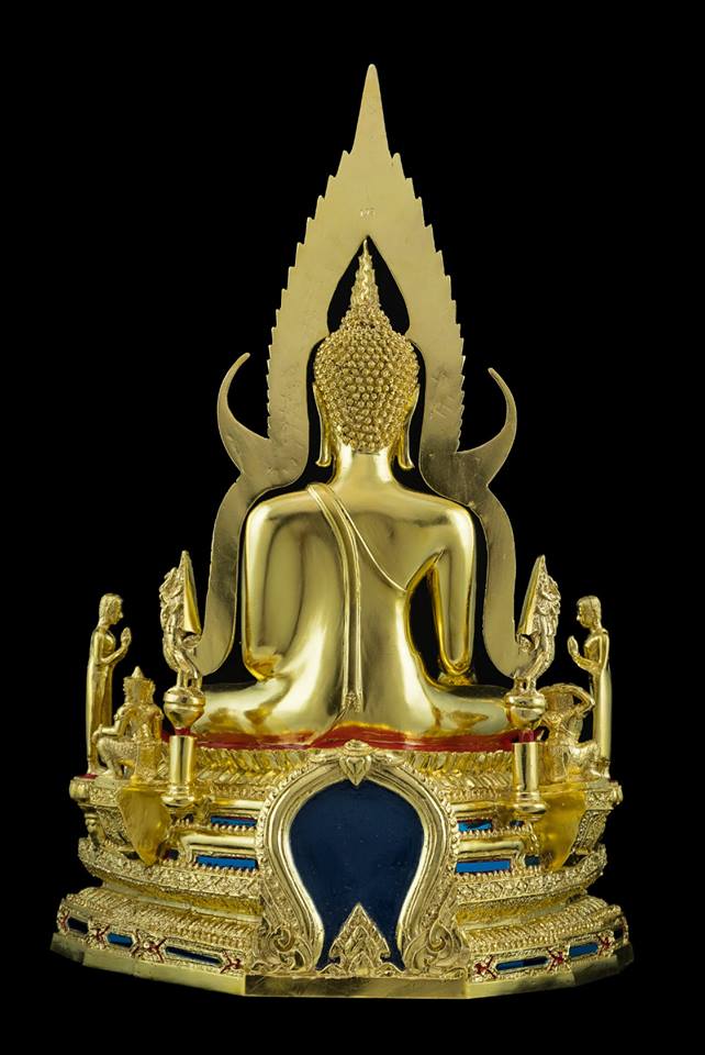 รูปหล่อ พระพุทธชินราช (หน้าตัก12นิ้ว) เนื้อทองเหลือง (ลงลัก ปิดทองแท้) (พร้อมอัครสาวก พระโมคคัลลา-พระสารีบุตร)