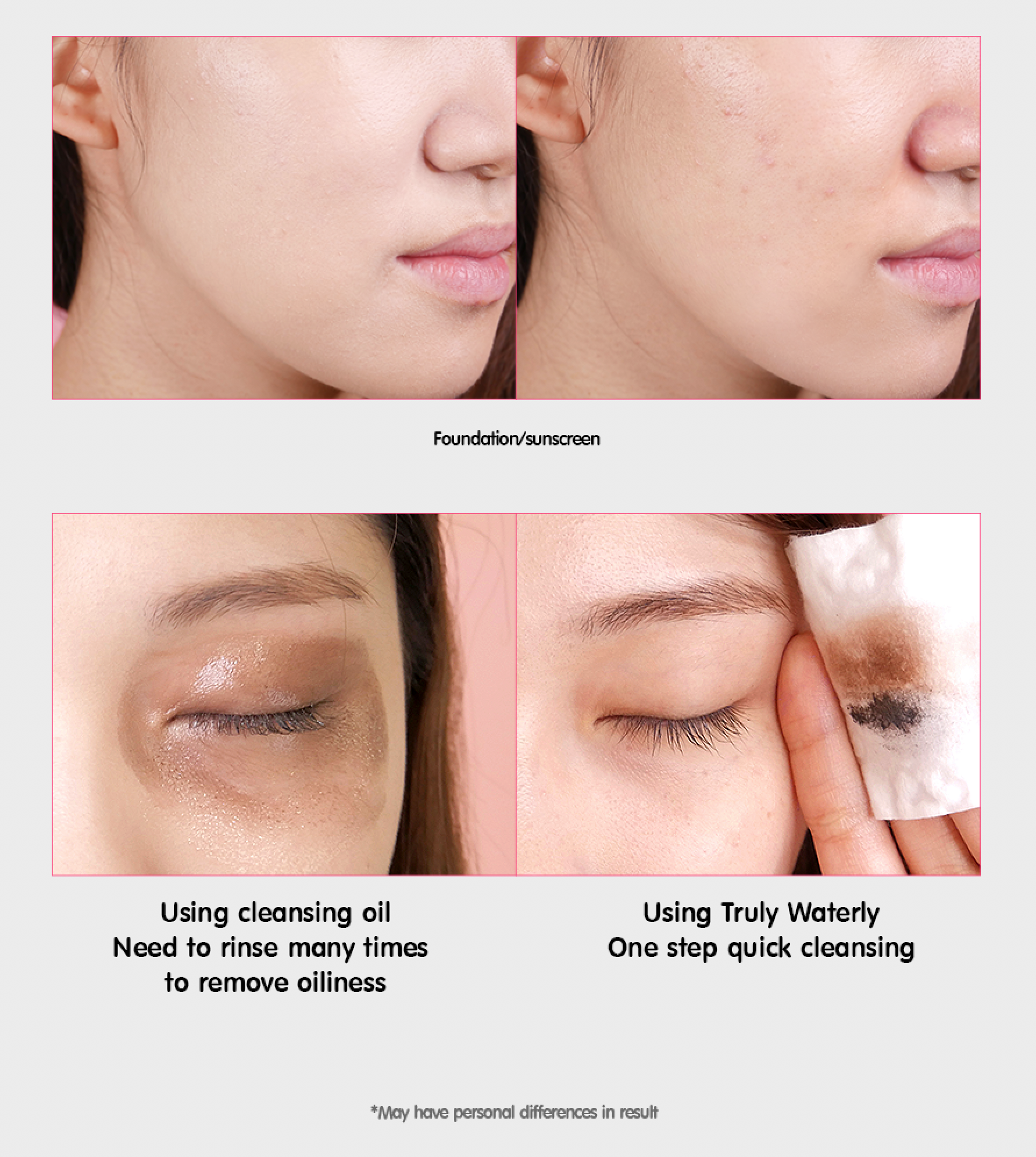 (ขวดชมพู) Faith in Face Truly Waterly Cleansing Water 500mL ผลิตภัณฑ์เช็ดทำความสะอาดเครื่องสำอางค์สูตรน้ำอ่อนโยนสำหรับทุกสภาพผิวแม้ผิวแพ้ง่าย พร้อมสารสกัดจากธรรมชาติ 14 ชนิดช่วยเติมความชุ่มชื้นให้ผิว พร้อมเป็นโทนเนอร์เพื่อเตรียมผิวสำหรับขั้นตอนต่อ