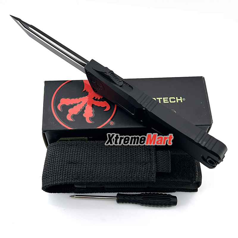 มีดสปริง Microtech Combat Troodon Gen3 (Gen III) ใบTanto สีดำ ด้ามดำ Tactical Knife