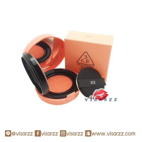3CE Blush Cushion 8g # Coral บลัชคุชชั่นตลับน่ารักๆ น่าสะสม สีสวย สดใส