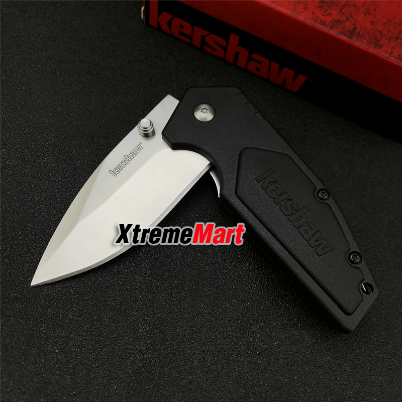 มีดพับ Kershaw 1446 Stainless Steel Survival Folding Knife (ใบเงิน ด้ามดำ)