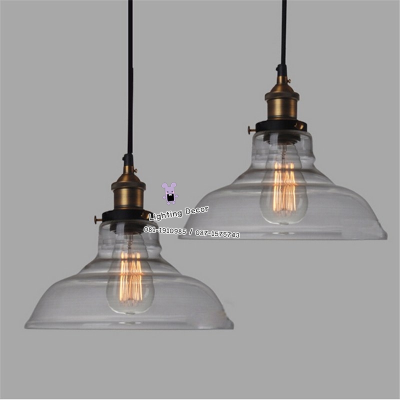 โคมไฟแก้ววินเทจ