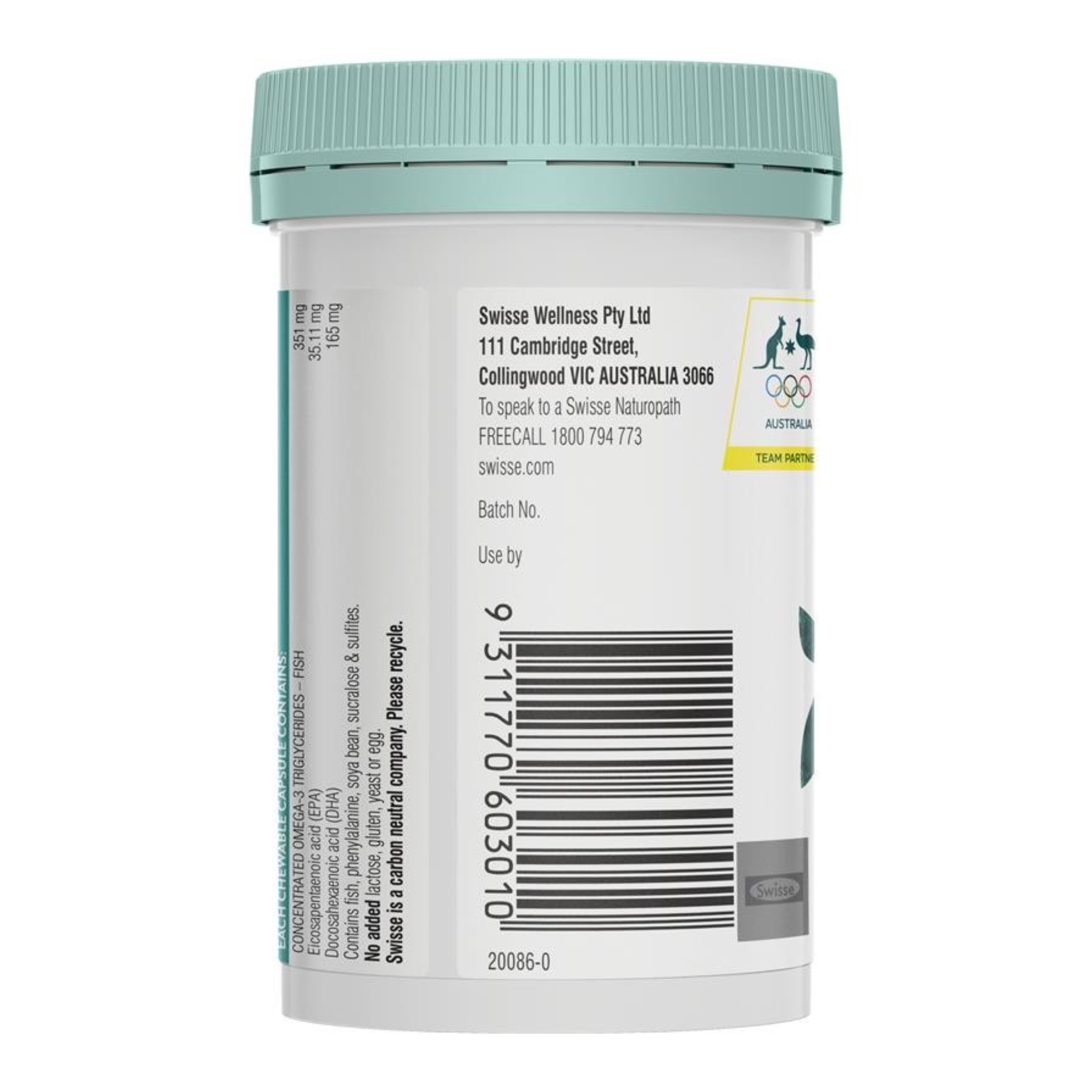 น้ำมันปลาบำรุงสมองและระบบประสาทสำหรับเด็ก Swisse Kids Fish Oil