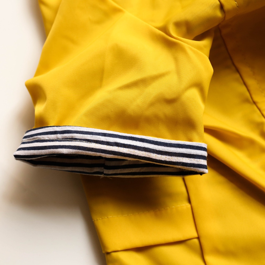 C173 เสื้อกันฝนสุนัข Georgie Yellow Raincoat กันเลอะ ใส่ง่าย กันฝนได้ดี เสื้อกันฝนสัตว์เลี้ยง เท่