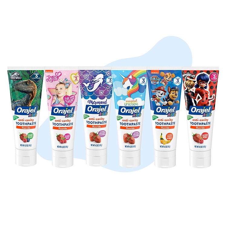ยาสีฟันผสมฟลูออไรด์สำหรับเด็ก Orajel Kids Paw Patrol Anti-Cavity Fluoride Toothpaste