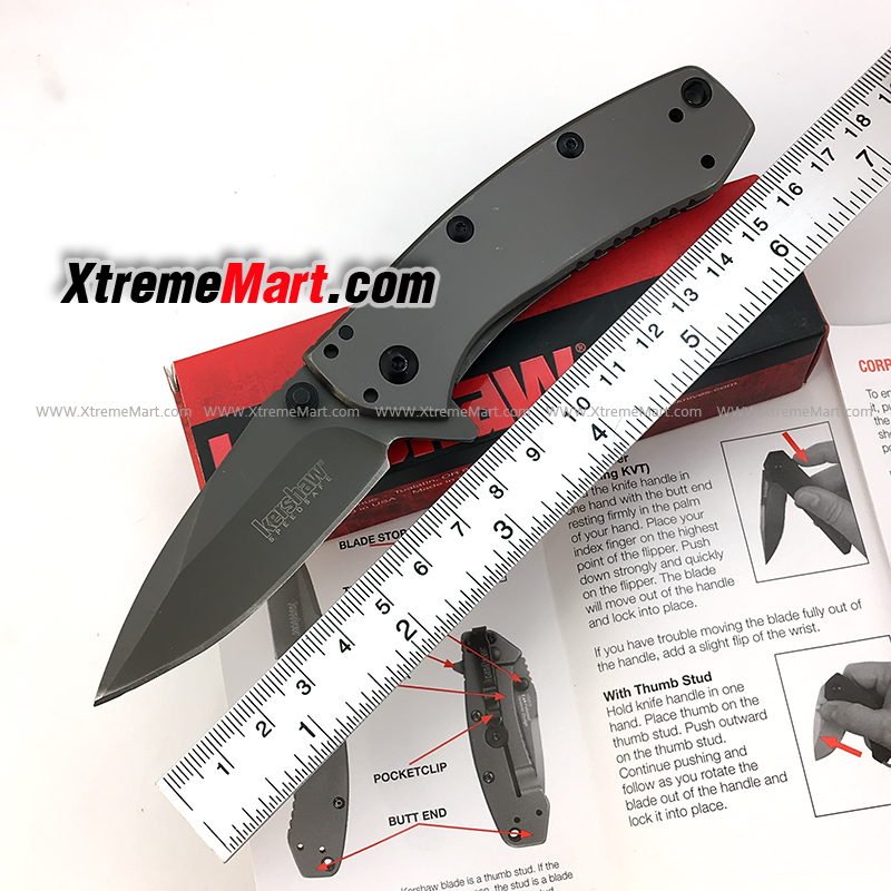 มีดพับ Kershaw 1555TI Stainless Steel Survival Folding Knife เล่มละ