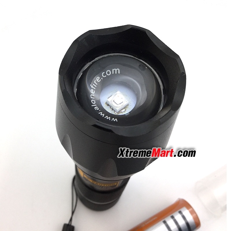 ชุดเซตไฟฉายซูม HAIXNFIRE / AloneFire แสง UV สีม่วง LED 395nm สำหรับตรวจสอบธนบัตรปลอม