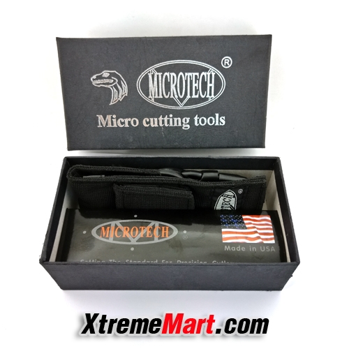 มีดสปริงตรง คม 2 ด้าน Microtech Combat Troodon 00556 D/E Automatic Knife Camping Tool (Dual Front)