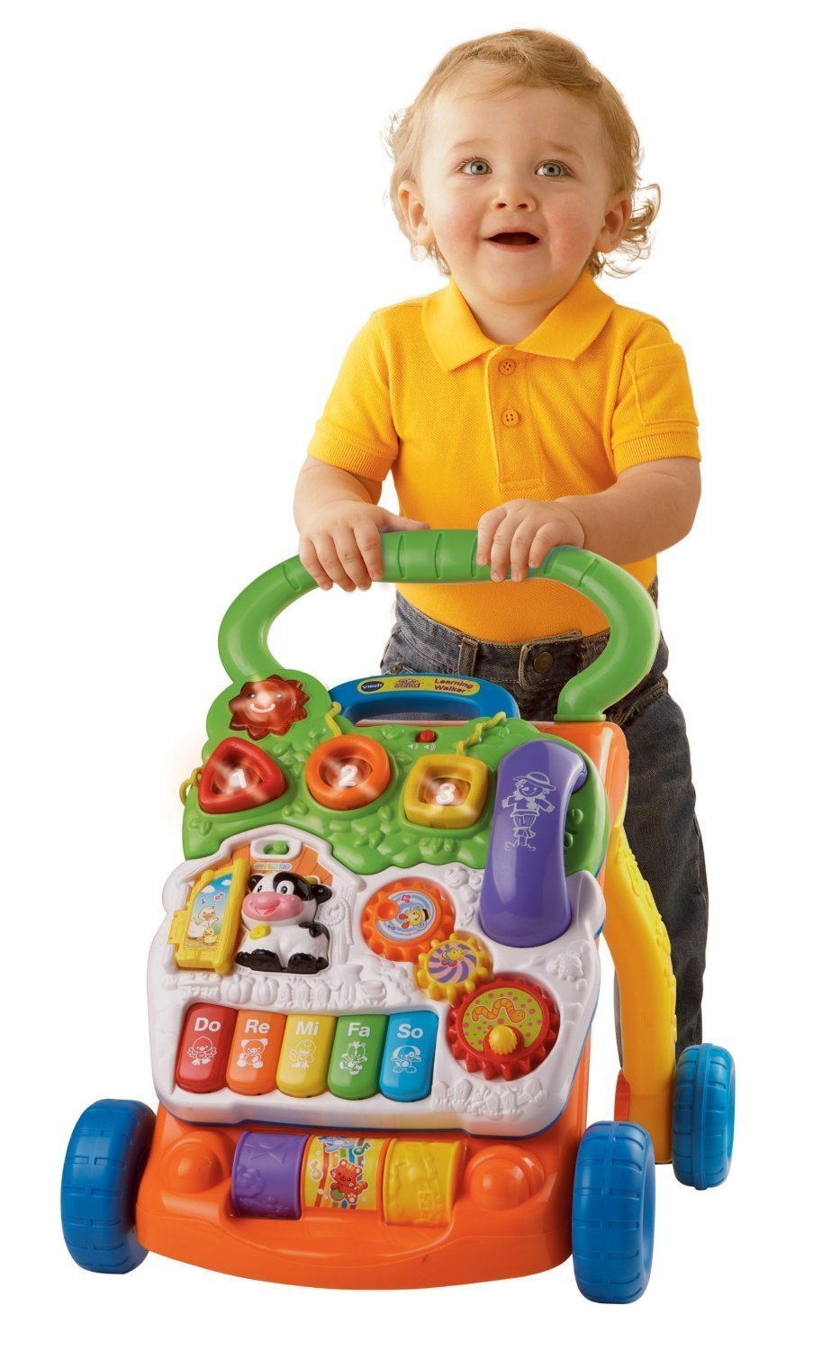 รถผลักเดินปรับหนืดได้ VTech Sit-To-Stand Learning Walker (Orange)