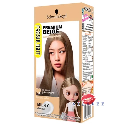 ( Premium Beige ) Schwarzkopf Freshlight Milky Color สีบลอนด์เบจอ่อนพิเศษ สวารอฟสกี้ ยาย้อมสีผม ยาเปลี่ยนสีผม สีบลอนด์เบจอ่อนพิเศษ