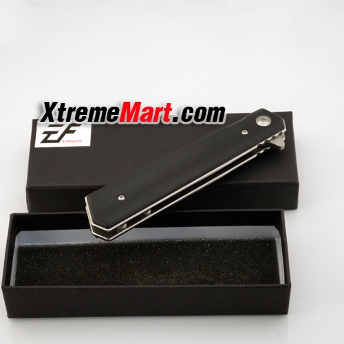 มีดพับ Eafengrow EF56 ด้ามดำ 58-60HRC 9Cr Blade G10 Handle Folding knife Survival Camping tool tactical edc outdoor