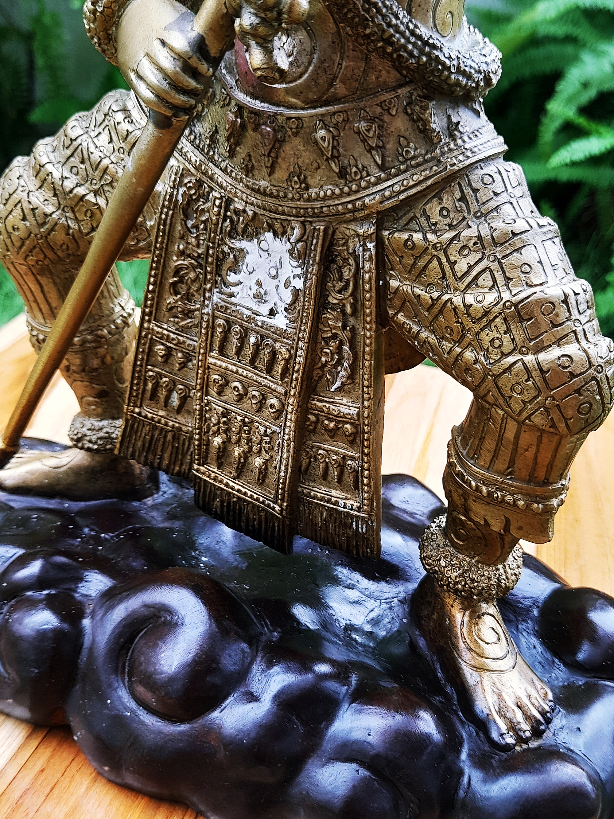 รูปหล่อ พระพิราพ เนื้อโลหะชนวน(ทองเหลืองผสมชนวน) องค์เททอง#นำฤกษ์ (สูง12นิ้ว ฐาน9นิ้ว) ปี2563 #รับประกันแท้