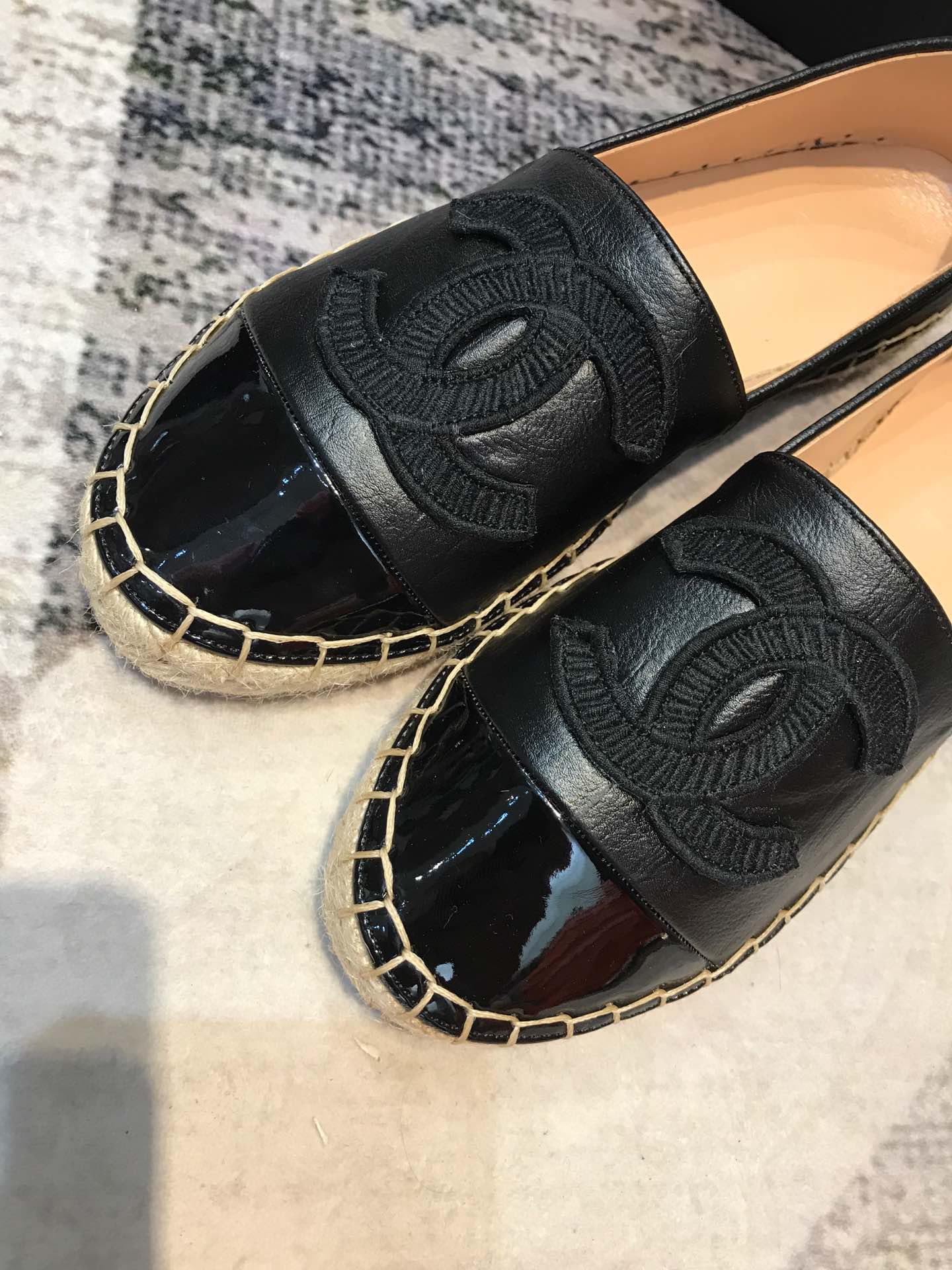 รองเท้า cn flat espadrilles lamb skin 34-42