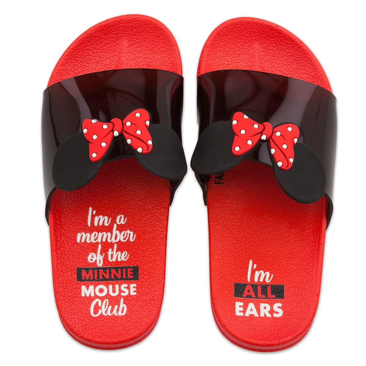 รองเท้าแตะสำหรับเด็ก Disney Minnie Mouse Slides for Kids (Red)