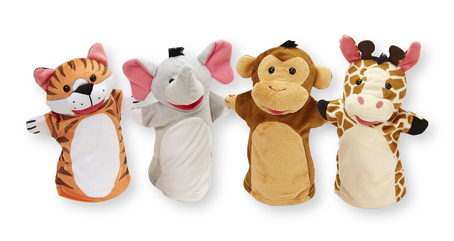 ชุดตุ๊กตาหุ่นมือ Melissa & Doug Hand Puppets (Zoo Friends)