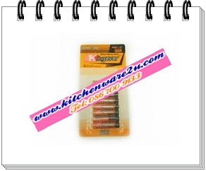 P03110 ถ่านสีส้ม kingever 3A 1*8 ราคาส่งต่อ 1 กล่อง:12 แผง