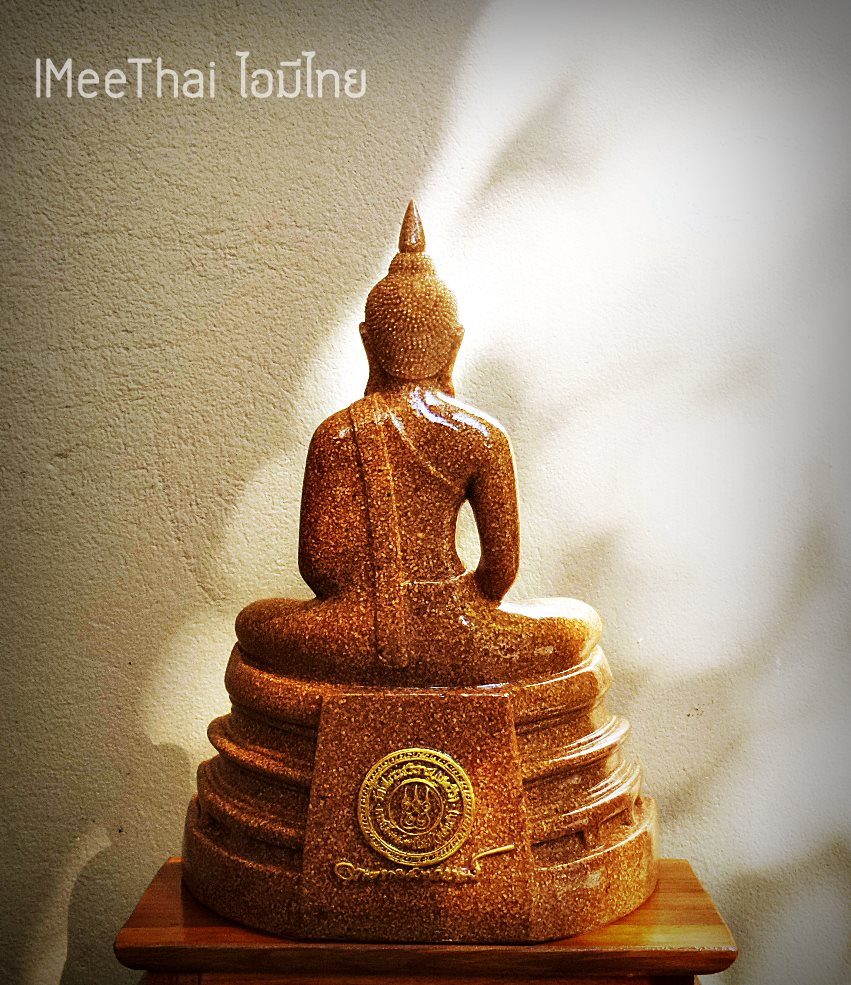 รูปหล่อ หลวงพ่อโสธร (หน้าตัก 5นิ้ว) เนื้อกระเบื้องหลังคาโบสถ์