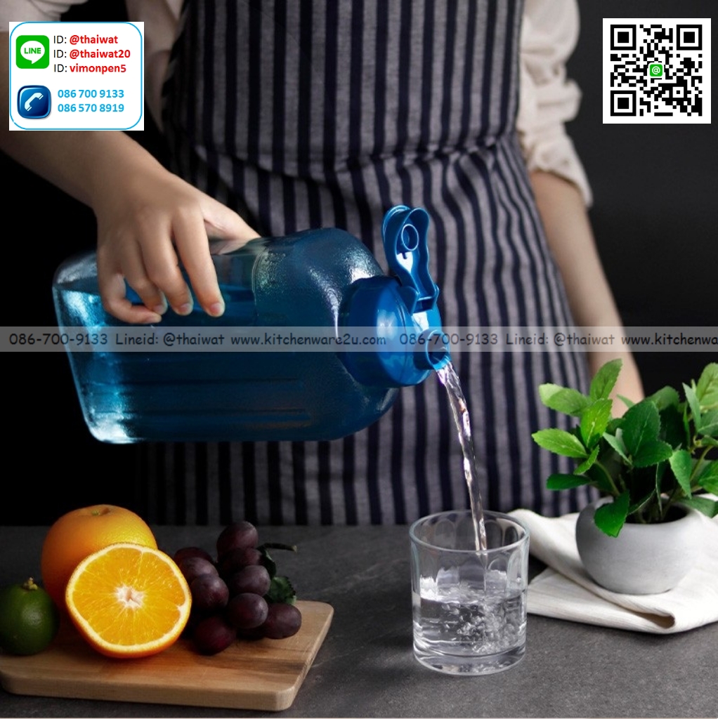 P10841 กระบอกน้ำ SuperLock จุ 2.1 ลิตร (13.5*8.5*29.7 cm) เกรดเอ No.5210 (ราคาขายส่งต่อ 1 โหล: 12 ใบ : เฉลี่ย 70 บต่อใบ)