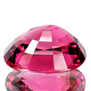 Natural Pink Tourmaline พลอยพิงค์ทัวมารีน รูปไข่ขนาดใหญ่ หนัก 14.41 กะรัต สีชมพู อมม่วงนิดหน่อย 5%-10% เนื้อสะอาดไม่มีตำหนิ ค่าความแข็ง 7-7.5