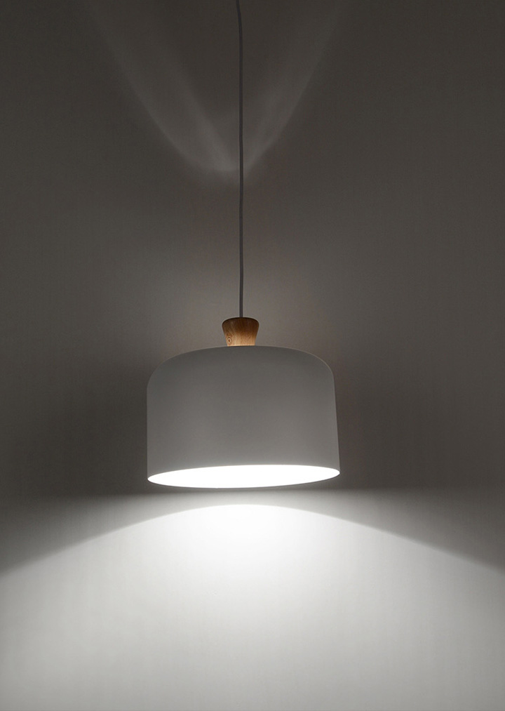 โคมไฟแขวนเพดานโมเดิร์น minimalist ตกแต่งหัวไม้ 30x26cm [JL136]