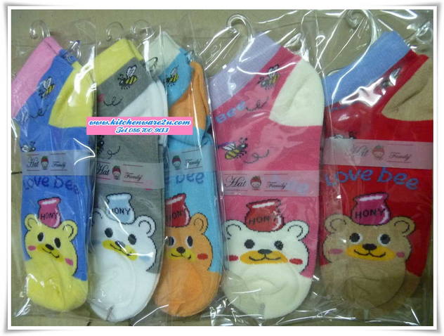 P05205 ถุงเท้า ลายน่ารัก (ราคาส่งต่อ 12 คู่ 180 บ/โหล ส่ง 15 บาท ขายส่งทุกอย่าง 20 บาท)