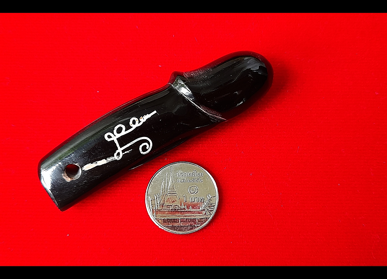 ปลัดขิก เนื้อเขาควายแท้ บรรจุผงมวลสาร ปี2563 หลวงพ่อกวย วัดโฆสิตาราม(วัดบ้านแค) จ.ชัยนาท - #สร้างและปลุกเสกจากวัดโฆสิตาราม #รับประกันแท้