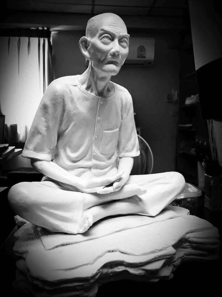 รูปหล่อ เซียนแปะโรงสี รุ่นเจ้าสัวฟ้าประทาน เนื้อโลหะ หน้าตัก 12 นิ้ว