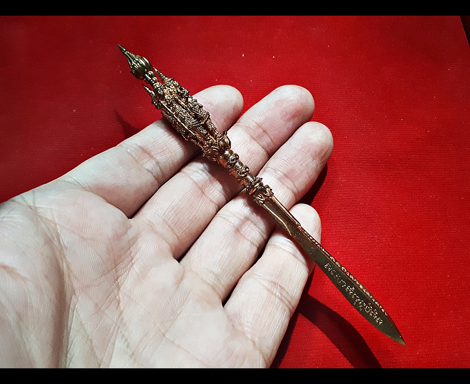 พระขรรค์โสฬส ศรีสรรเพชญ์ ที่๑ (ด้ามท้าวมหาราช ทั้ง4องค์ ท้าวจตุโลกบาล) (เข้าพิธีปลุกเสกมีดหมอเพชราวุธ วัดท่าขนุน ปี2558) #รับประกันแท้