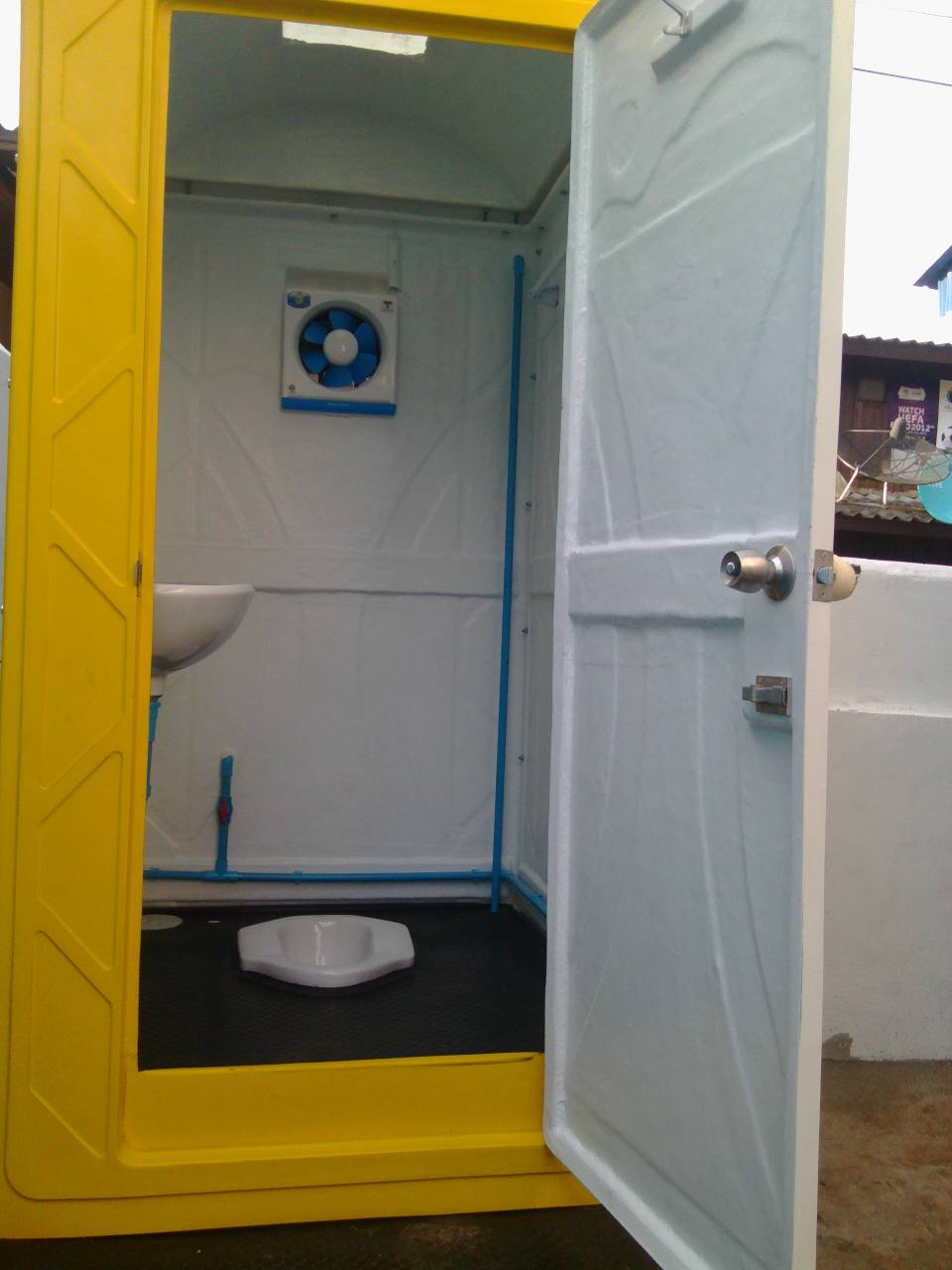 ห้องน้ำเคลื่อนที่ ห้องน้ำไฟเบอร์กลาส ห้องสุขา ห้องส้วม ห้องอาบน้ำ toilet fiberglass