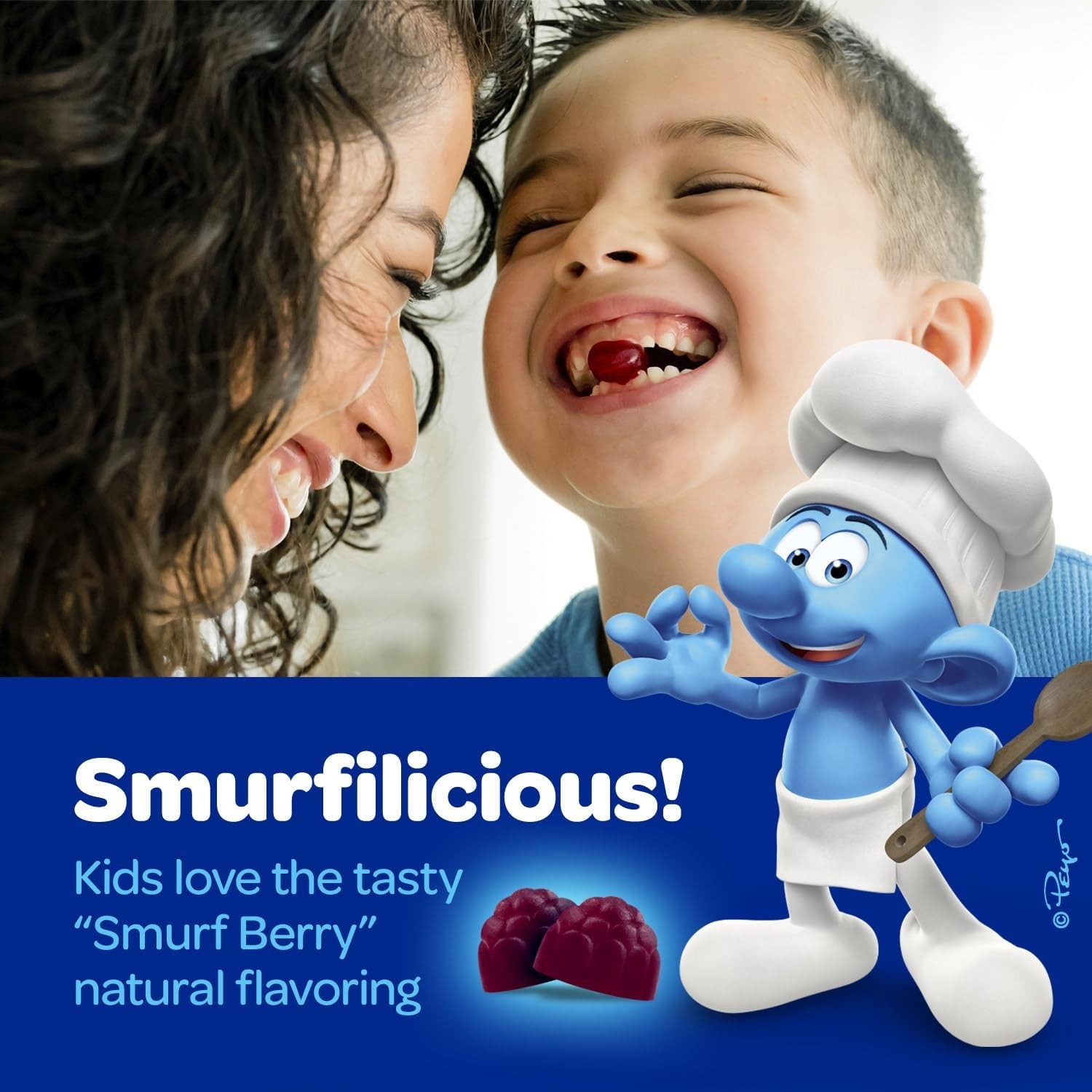 วิตามินชนิดกัมมี่สำหรับเด็ก The SMURFS Kids Gummy - Memory & Focus