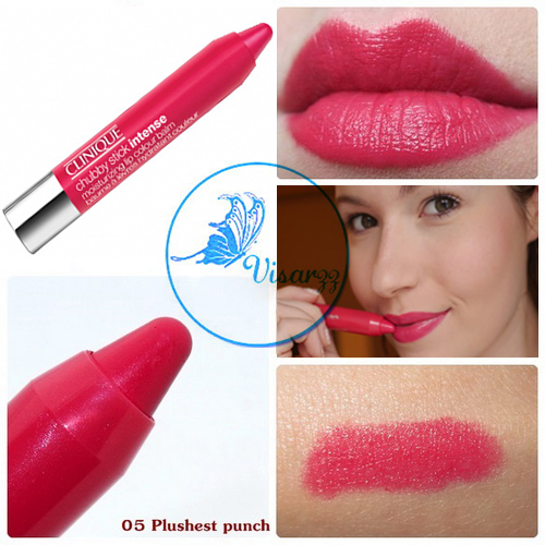 (Tester) Clinique Chubby Stick Moisturizing Lip Colour Balm 1.2g # No.5 Plushest Punch ลิปปาล์มที่ช่วยเพิ่มความชุ่มชื้นให้ริมฝีปาก