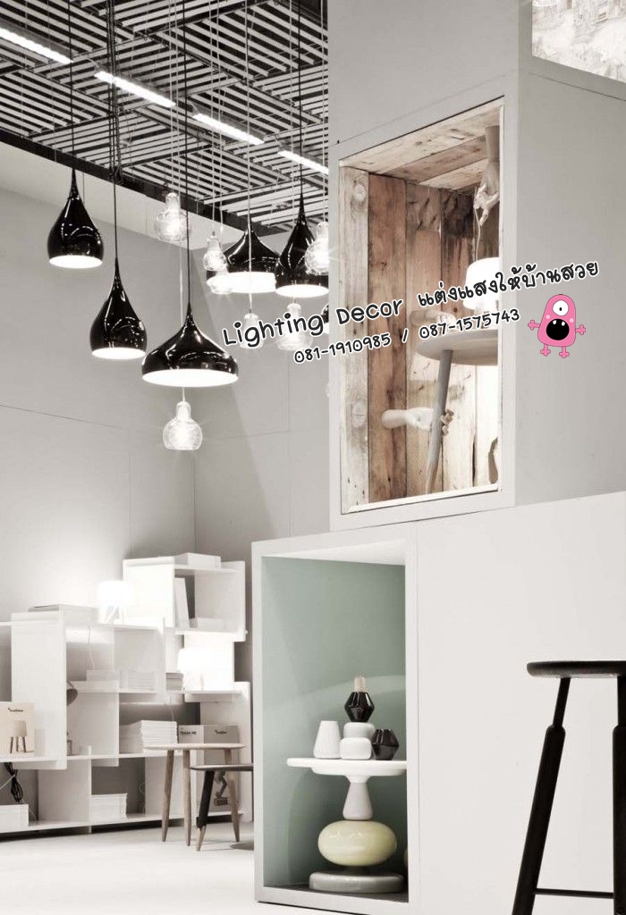 โคมไฟแต่งร้านกาแฟ ร้านนม ร้านเค้ก