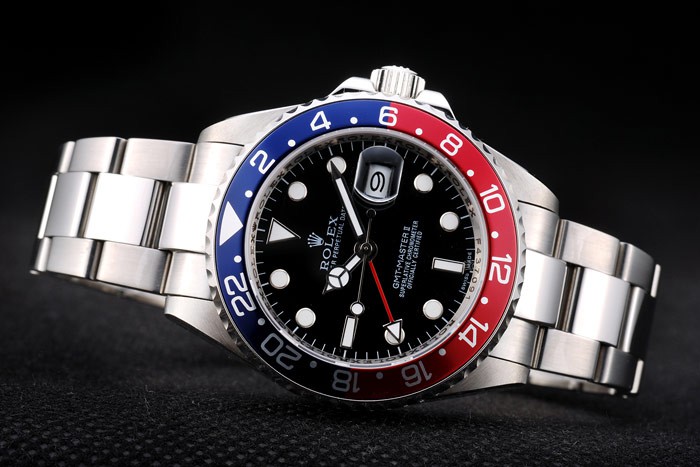 นาฬิกา Rolex GMT Master II Ceramic หน้าปัดสีดำ ขอบน้ำเงิน