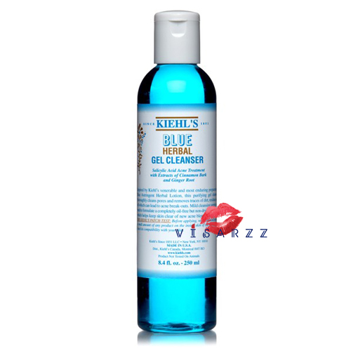 (ลดพิเศษ 35%) Kiehl's Blue Herbal Gel Cleanser 250mL เจลทำความสะอาดผิวหน้าสูตรอ่อนโยน ออยล์ฟรี ลดปัญหาสิว