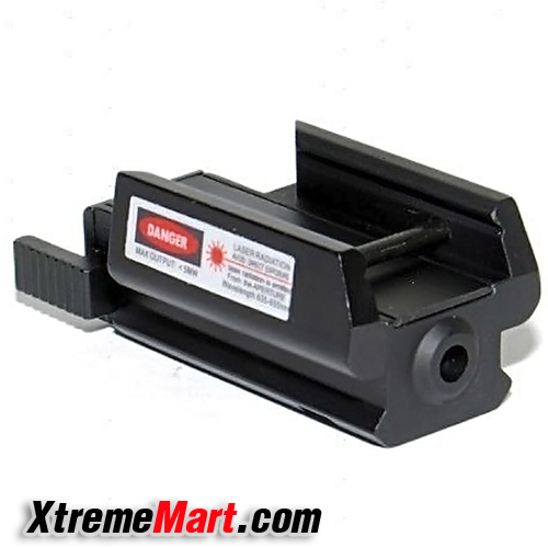 เลเซอร์ติดปืน Hunting 835-655nm Compact Rail Red Dot Laser Sight Weaver for Gun Pistol
