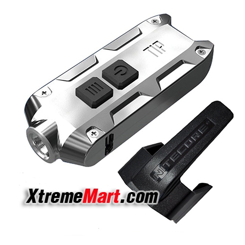 ไฟฉาย Nitecore Tip USB Rechargeable Keychain Light 360 Lumens (สีเทา)