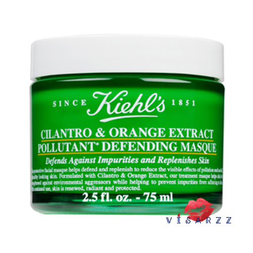 (ขนาดพิเศษ 100mL) Kiehl's Cilantro & Orange Extract Pollutant Defending Masque 100mL มาส์กที่ช่วยฟื้นบำรุงและปกป้องผิว ปลอบประโลมผิวที่ได้รับความเสียหายจากมลภาวะ