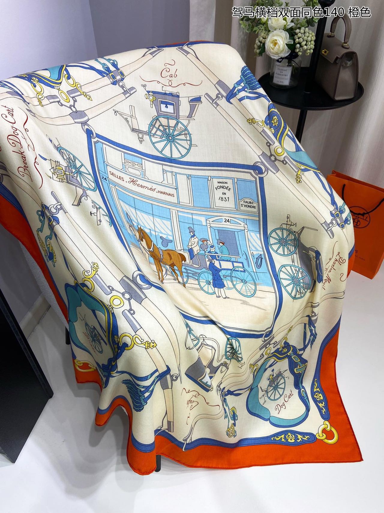 ผ้าพันคอ hm ผ้าคลุมไหล่ hm silk and cashmere scarf งานดีสุด