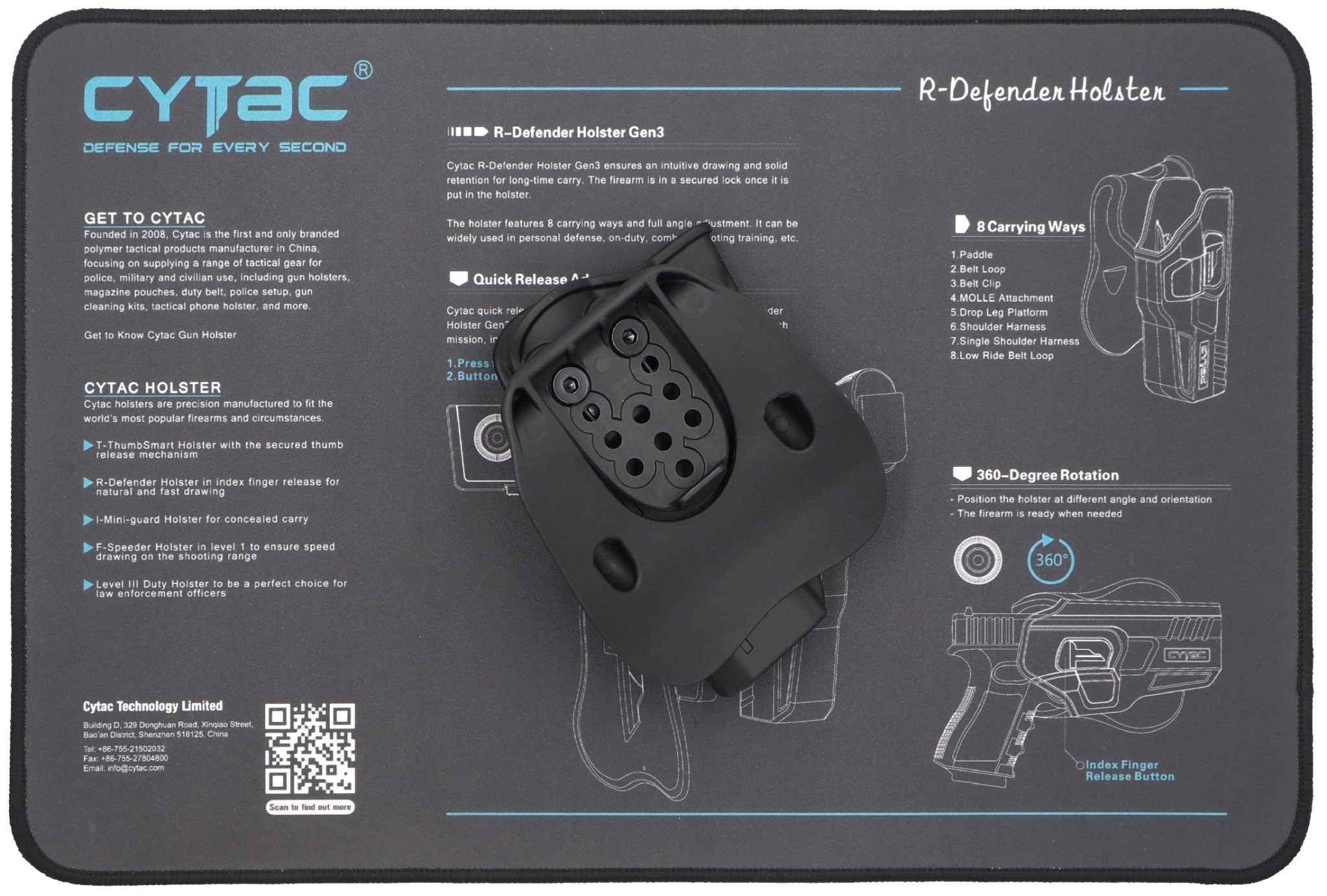 CYTAC thailand ซองพกนอกลูกโม่ 4" นิ้ว